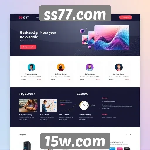 Análise da interface do usuário no ss77.com